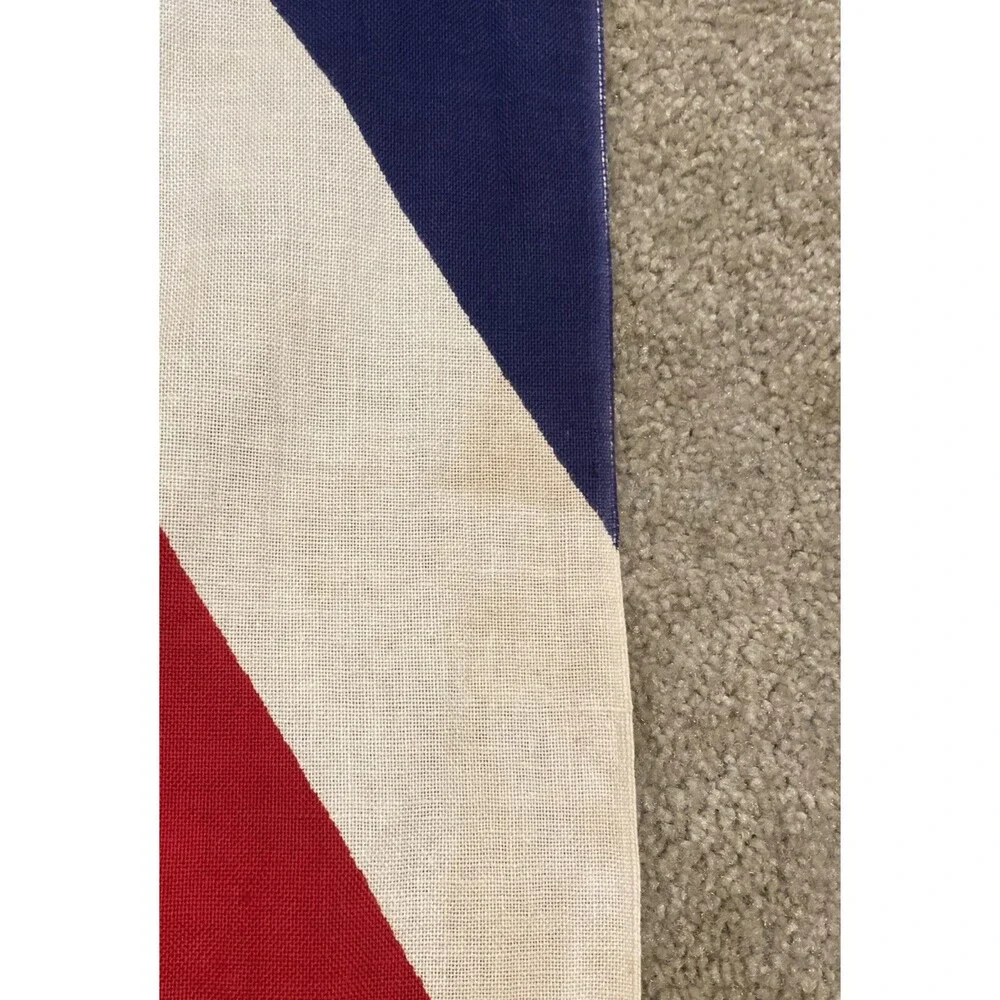 Vintage Bulldog BRITISH FLAG 3' x 5' DETTRA FLAG Made in USA Cotton Bunting